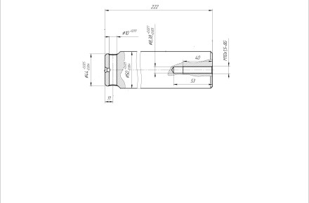 Палец TEREX 3520046м7 / 3520046м6 / 1в0250 / т120557