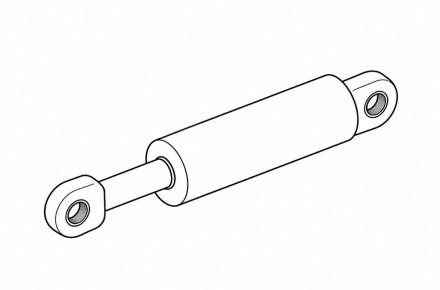 Гидроцилиндр подъема стрелы ЦГ-125.80х720.28