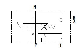 Гидравлическая схема распределителя P40F-OT (замена для Р40-А1 GKz1)